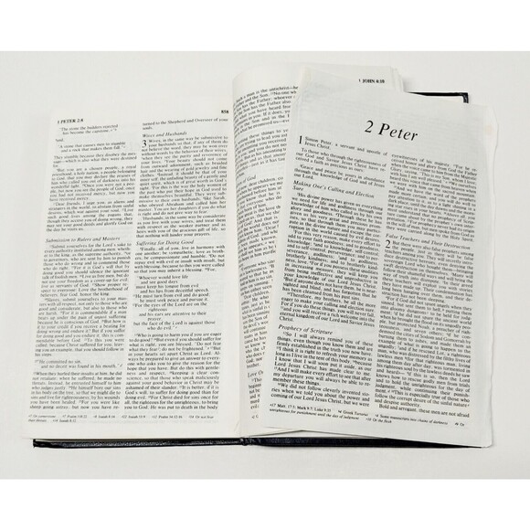 Vtg Pew Bible International Bible Society NIV Church of Christ Blue Fair Conditi - Picture 10 of 16